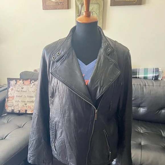 MICHAEL Michael Kors Lamb Leather jacket black - XL - Picture 4 of 5